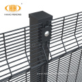 Black 358 Security Anti Climb Fence with Curves